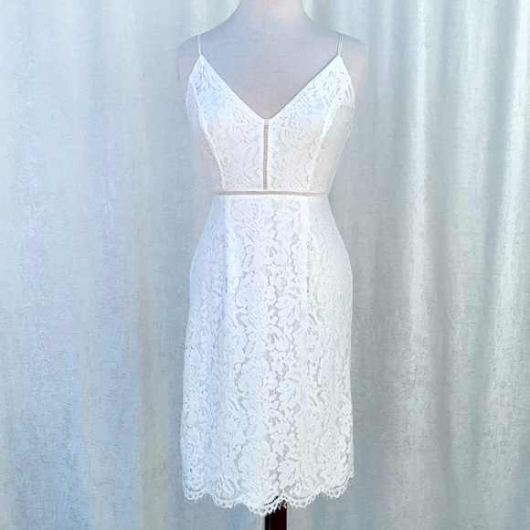ASTR the Label White Spaghetti Strap Lace Dress - Picture 3 of 15